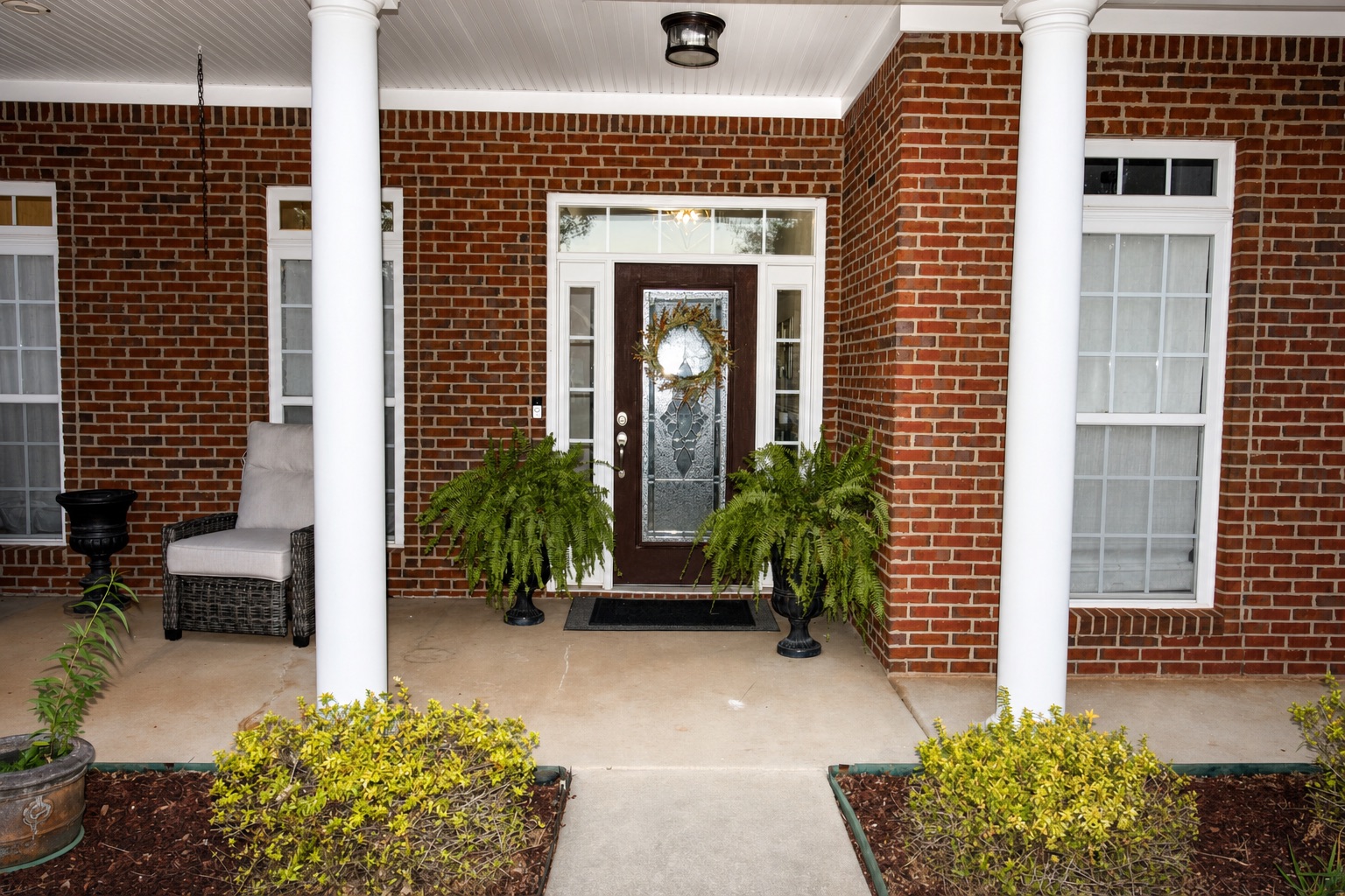 Covered front porch